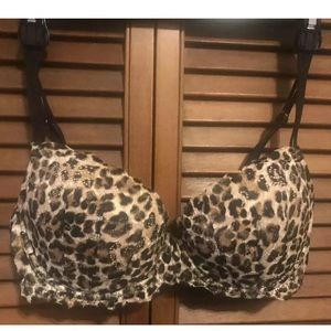 Victoria’s Secret Pink Bra 34D Leopard Print